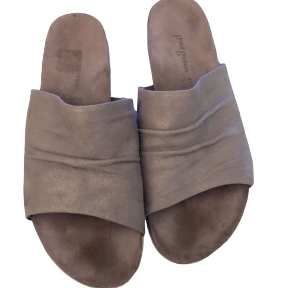 Paul‎ Green Leather Comfort Slides US Size 9
